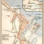 Waldin Cuxhaven city map, 1911 digital map