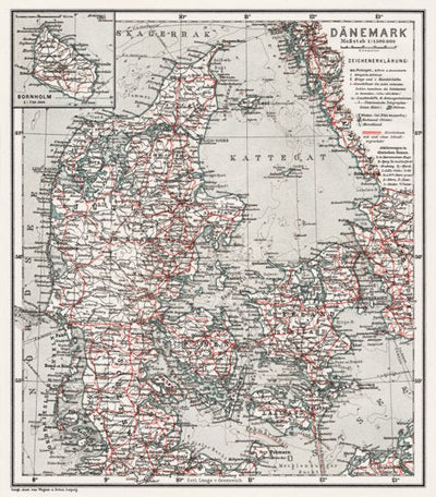 Waldin Denmark General Map, 1911 digital map