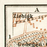 Waldin Dessau city map, 1911 digital map