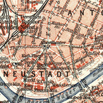 Waldin Dresden and nearer suburbs map, about 1910 digital map