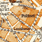 Waldin Dresden central part map, 1906 digital map