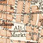 Waldin Dresden central part map, 1911 digital map