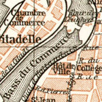 Waldin Dunkerque (Dunkirk) city map, 1909 digital map