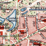 Waldin Düsseldorf city map, 1927 digital map