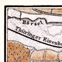 Waldin Eisenach and environs map, 1887 digital map