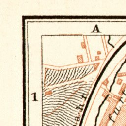 Waldin Eisenach city map, 1906 digital map