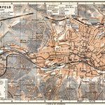 Waldin Elberfeld (now part of Wuppertal) city map, 1905 digital map