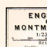 Waldin Enghien-les-Bains and Montmorency map, 1931 digital map
