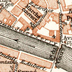 Waldin Épinal city map, 1909 digital map