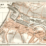 Waldin Fécamp city map, 1909 digital map