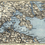 Waldin Flensburg and environs map, 1887 digital map