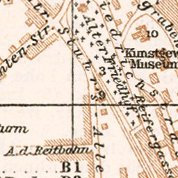 Waldin Flensburg city map, 1911 digital map