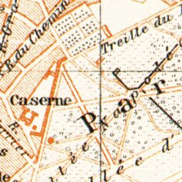 Waldin Fontainebleau city map, 1931 digital map