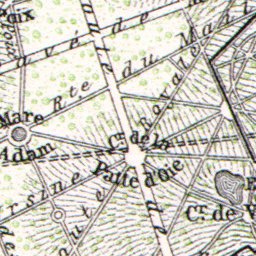 Waldin Forest of Meudon (Bois de Meudon) map, 1910 digital map