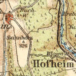 Waldin Frankfurt am Main environs map, 1927 digital map