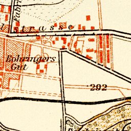 Waldin Freiburg and environs map, 1908 digital map
