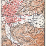 Waldin Freiburg (im Breisgau) and environs map, 1906 digital map
