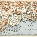 Waldin French Riviera from Fréjus to Menton, 1902 digital map