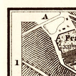 Waldin Fulda city map, 1887 digital map