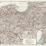Waldin Germany, northeastern regions, 1911 digital map