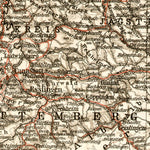 Waldin Germany, southeastern regions. General map, 1906 digital map