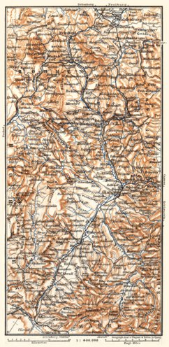 Waldin Glatz nearer environs map, 1887 digital map