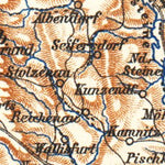 Waldin Glatz nearer environs map, 1887 digital map