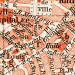 Waldin Grenoble city map, 1913 (1:18,000 scale) digital map