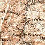 Waldin Grésivaundan Mountains. Great Chartreuse (Grande Chartreuse), 1901 digital map