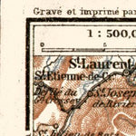 Waldin Grésivaundan Mountains. Great Chartreuse (Grande Chartreuse), 1901 digital map