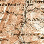 Waldin Grésivaundan Mountains. Great Chartreuse (Grande Chartreuse), 1902 digital map