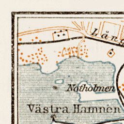 Waldin Hangö (Hanko) town plan, 1929 digital map