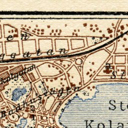 Waldin Hanko Town Map, 1914. Hangon kaupungin kartta v. 1914 digital map