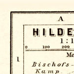 Waldin Hildesheim city map, 1887 digital map