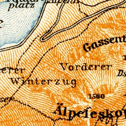 Waldin Hohenschwangau environs map, 1906 digital map