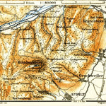 Waldin Hohkönigsburg, Odilienberg and environs map, 1905 digital map