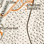 Waldin Imatra town plan, 1929 digital map