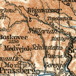 Waldin Karawanken Mountains, 1929 digital map