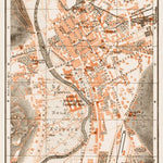 Waldin Kissingen city map, 1909 digital map