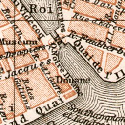Waldin Le Havre city map, 1909 digital map