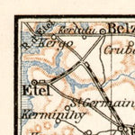 Waldin Le Morbihan. Vannes and vicinities map, 1909 digital map