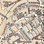 Waldin Liège (Lüttich) town plan, 1908 digital map