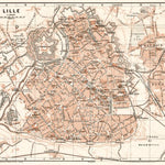 Waldin Lille city map, 1909 digital map