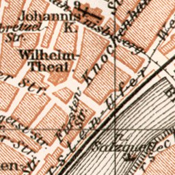 Waldin Magdeburg city map, 1911 digital map