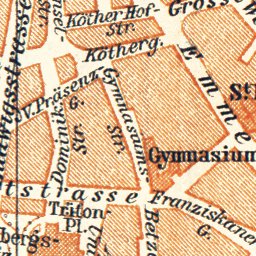 Waldin Mainz city map, 1905 digital map