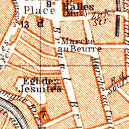 Waldin Malines (Mechelen) town plan, 1904 digital map