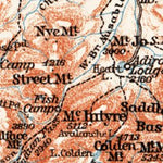 Waldin Map of the Adirondack Mountains, 1909 digital map