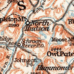 Waldin Map of the Adirondack Mountains, 1909 digital map