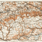 Waldin Map of the Central Swabian Jura (Mittlere Schwäbische Alb), 1909 digital map