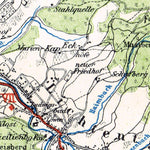 Waldin Map of the environs of Baden-Baden, 1927 digital map